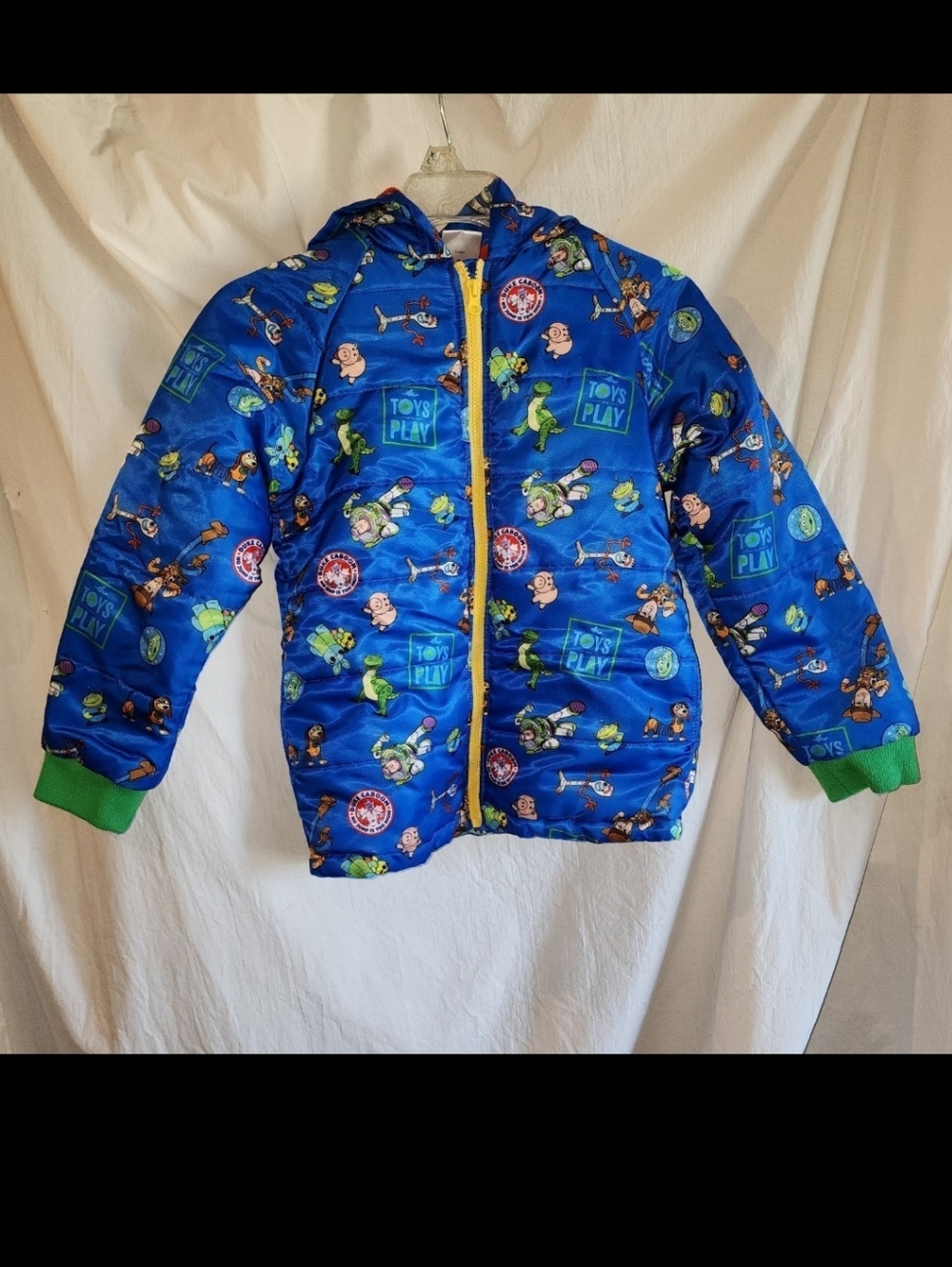 Disney toy story boys size 7/8 blue coat